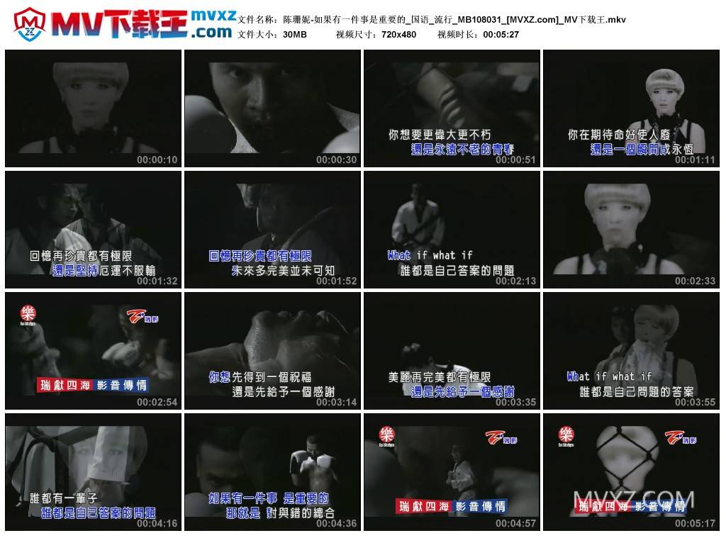 陈珊妮-如果有一件事是重要的_国语_流行_MB108031